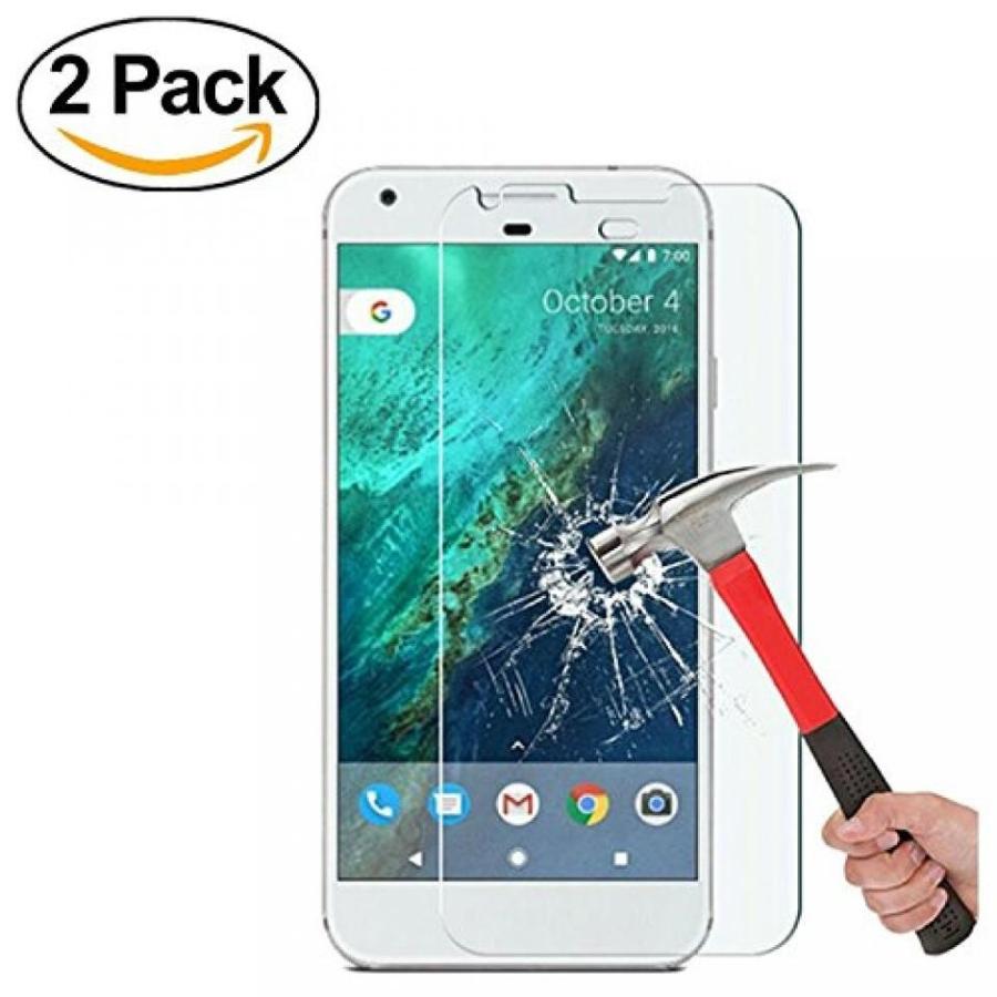 2 in 1 PC (2 Pack) Google Pixel XL Screen Protector, KAMII [Tempered Glass] [Anti-Scratch] [Bubble Free] Extreme Hardness with Lifetime Replacement