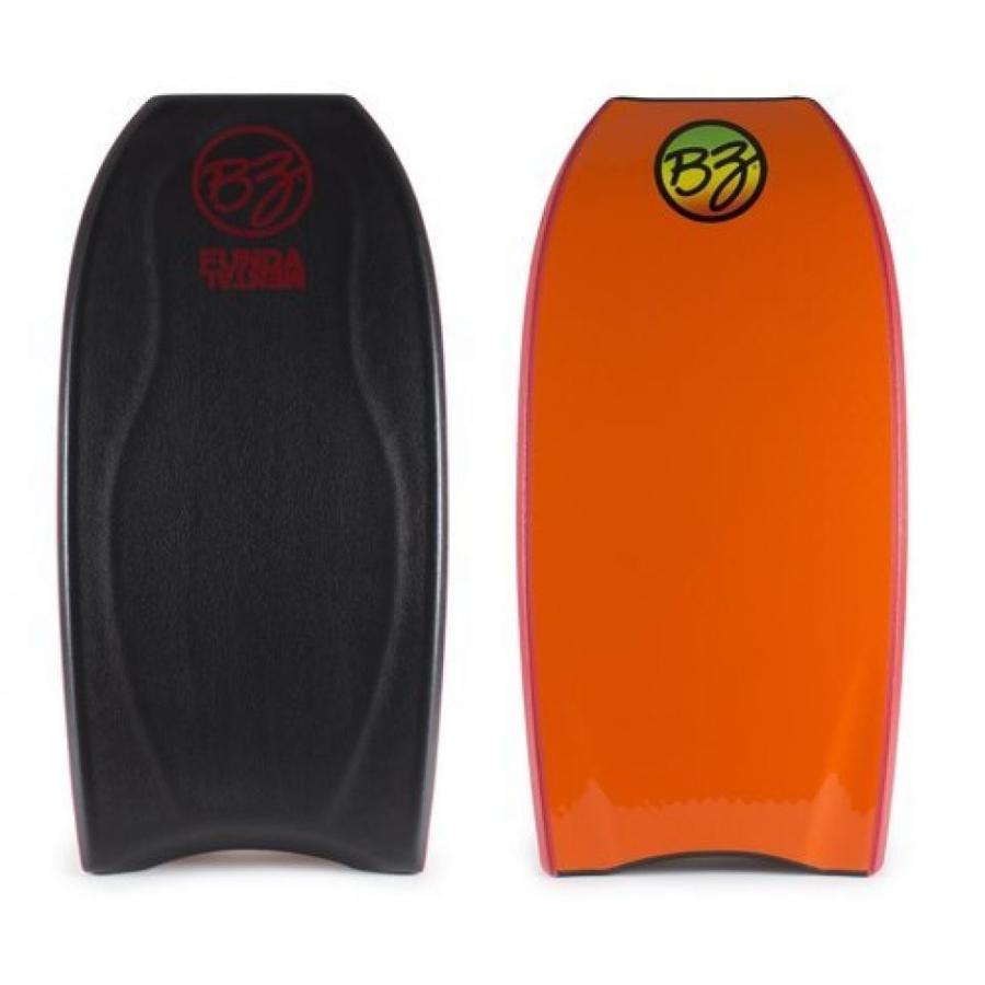 サーフィン BZ Fundamental 42-43" Bodyboard Choose Size and Color (Black  Orange, 43")
