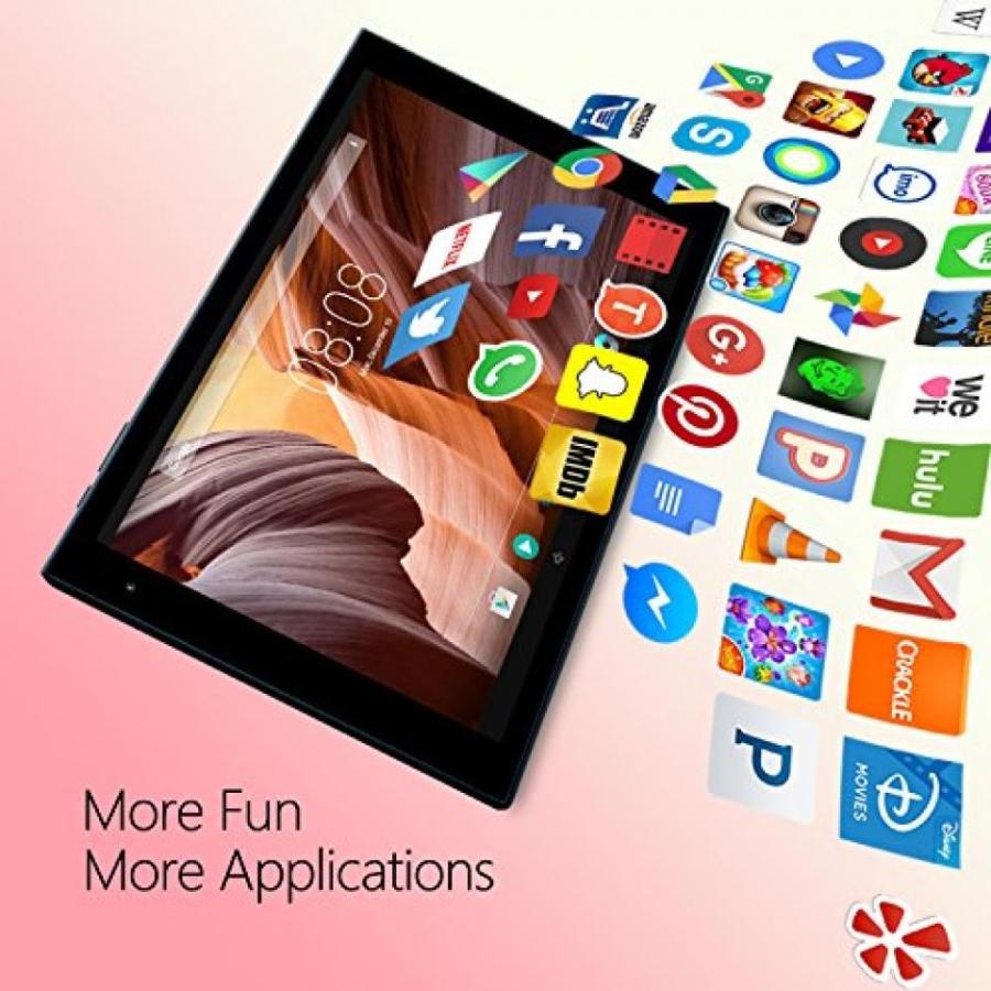 ブルートゥースヘッドホン Alldaymall 10.1-inch Tablet, 2GB RAM, Octa Core, 16GB Storage, HD 1280x800 IPS Display, Android 5.1 Lollipop, Wi-Fi,｜sonicmarin｜05