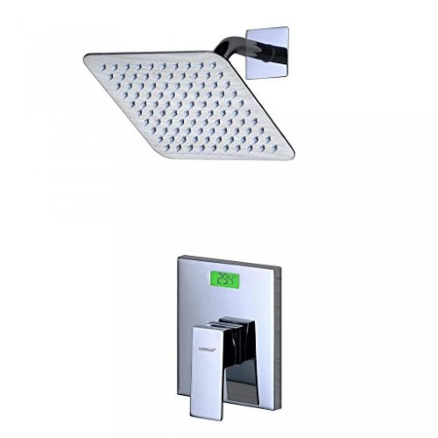 シャワーヘッド SUMERAIN Digital Display Manual Shower Set with LCD Display and 8