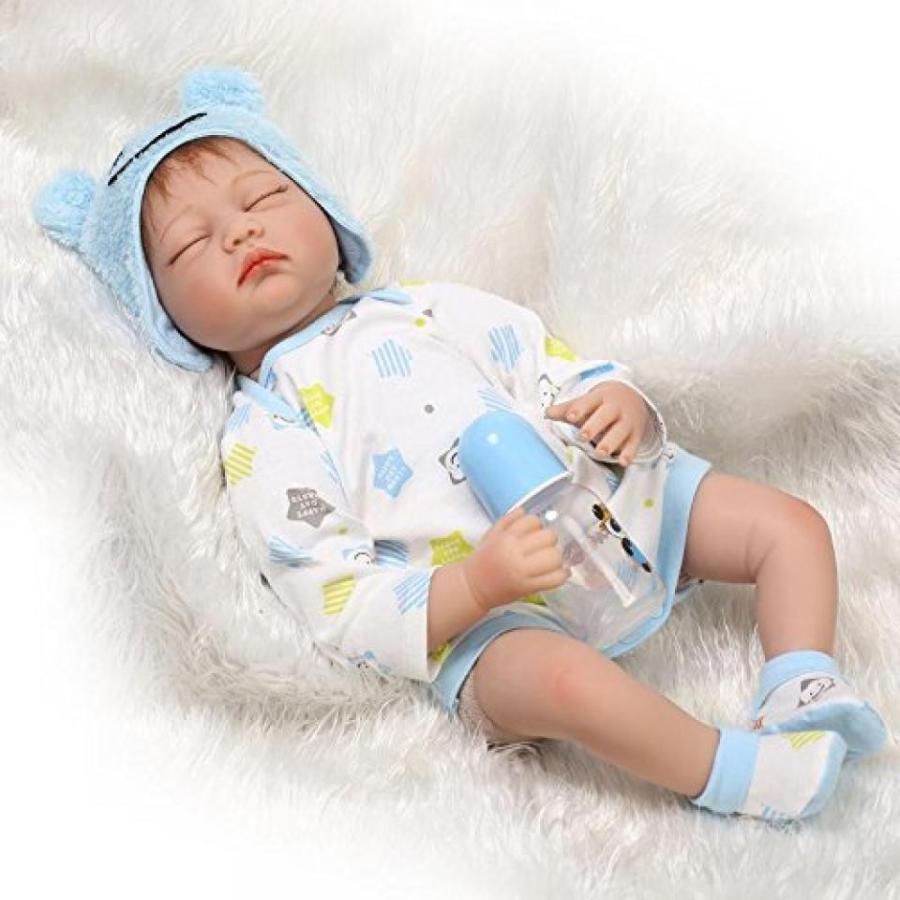 幼児用おもちゃ NPK Reborn Baby Doll Soft Silicone 22inch Magnetic Mouth Lovely Lifelike Daby toy Doll Hot｜sonicmarin｜04