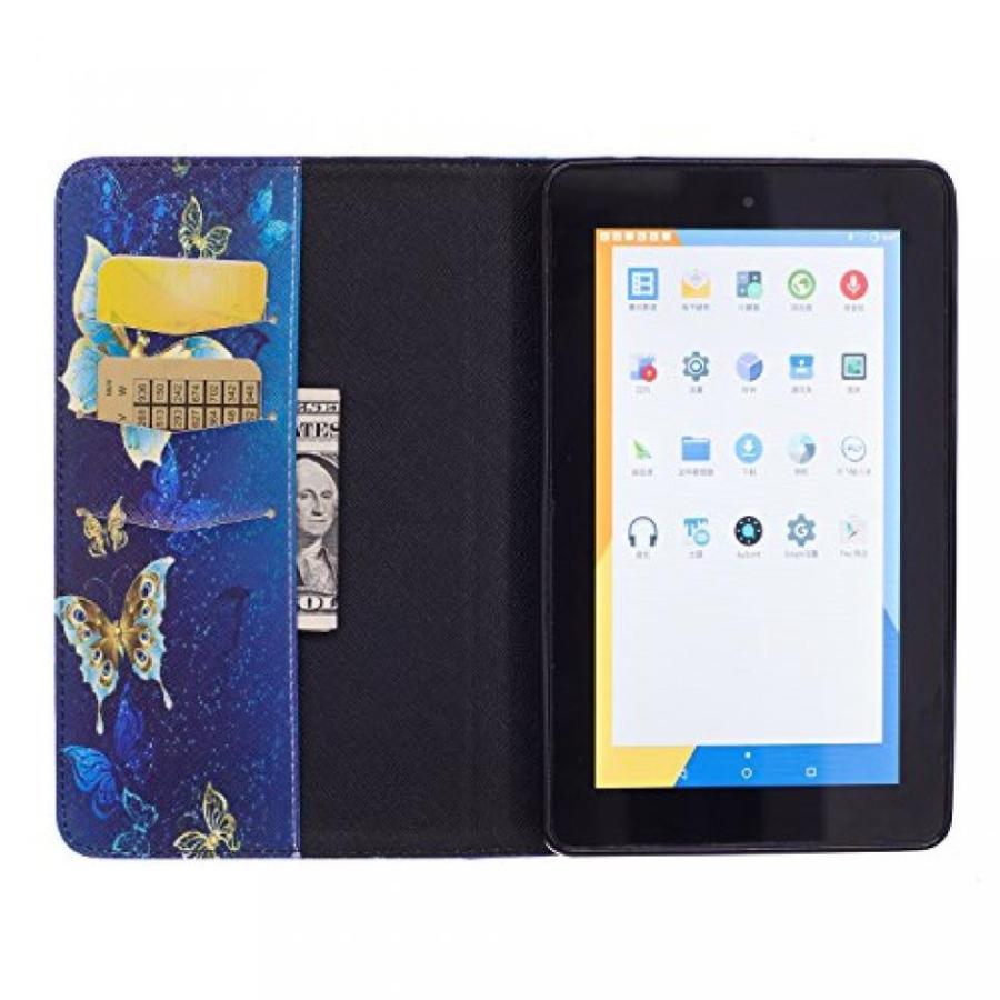 2 in 1 PC Kindle Fire 7 2015, 7Inch (G) Wallet Case, [Kickstand Feature] Slim Thin Folio Flip Printing Design PU Leather Protective Case With｜sonicmarin｜02