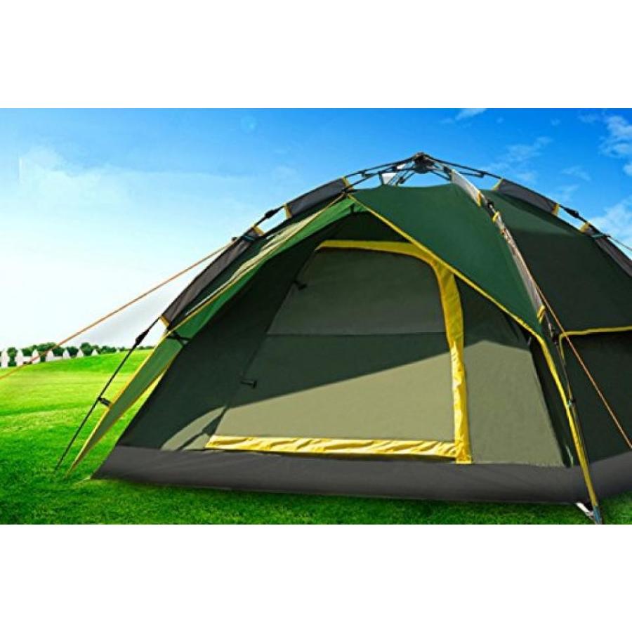 テント 3-4 People Tent Event One-touch Automatic Easy Up Instant Portable Outdoor Quick Beach Tent Pop-up Sun Shelter UV Protective Sunscreen Camping 1