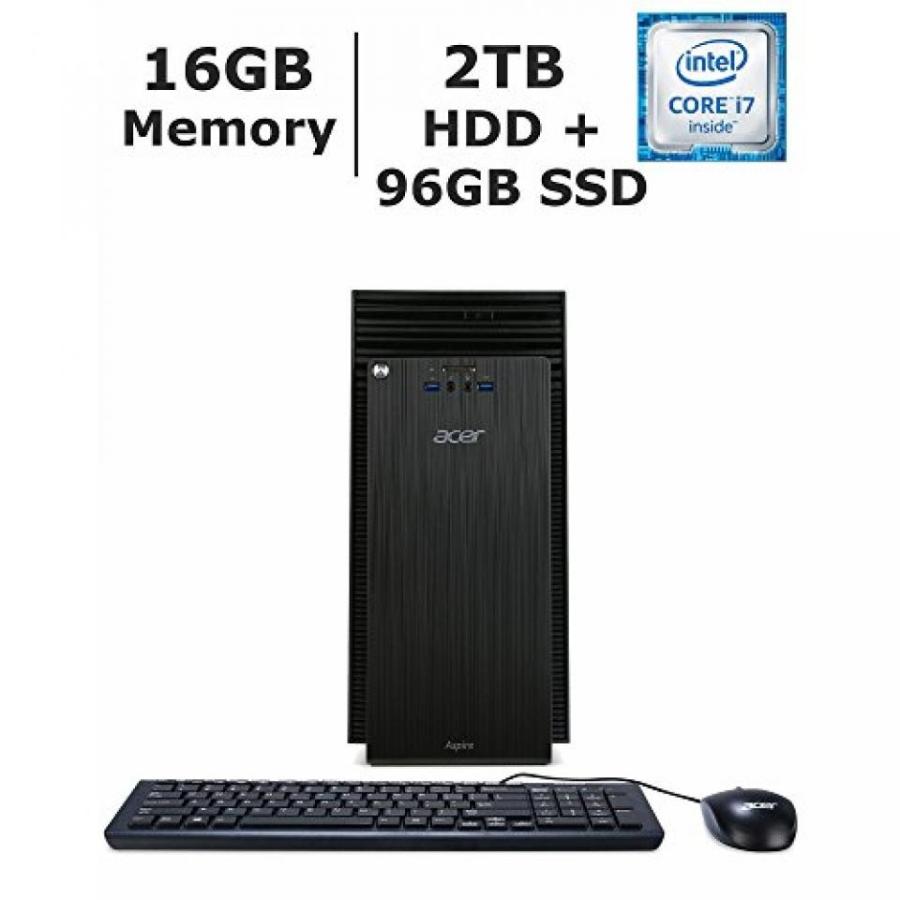 PC パソコン 2017 Newest Acer Aspire TC-710 Flagship Premium High Performance Gaming Desktop, Intel Quad-Core i7-6700 3.4 GHz, 16GB RAM, 2TB HDD + 96