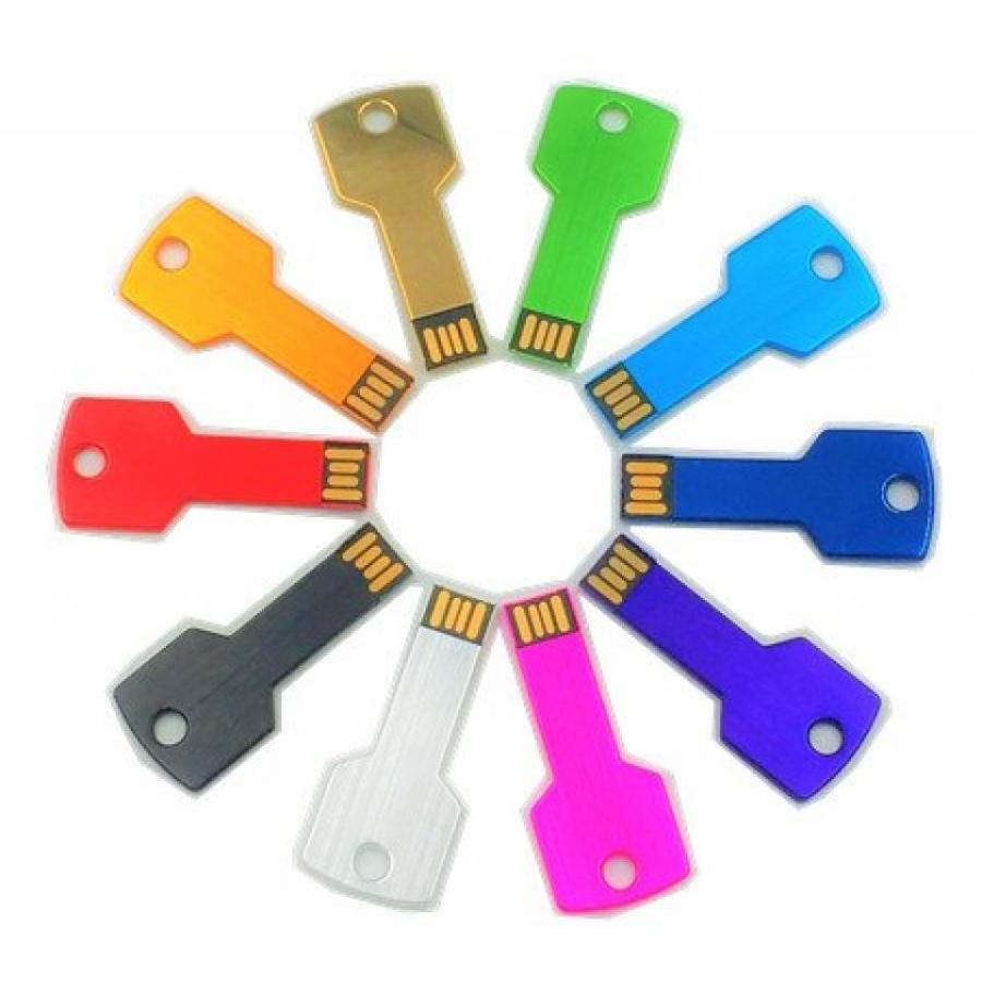 データストレージ Abahub USB Flash Drive 16G, Metal Key Shaped Memory Stick (10 Pack)｜sonicmarin