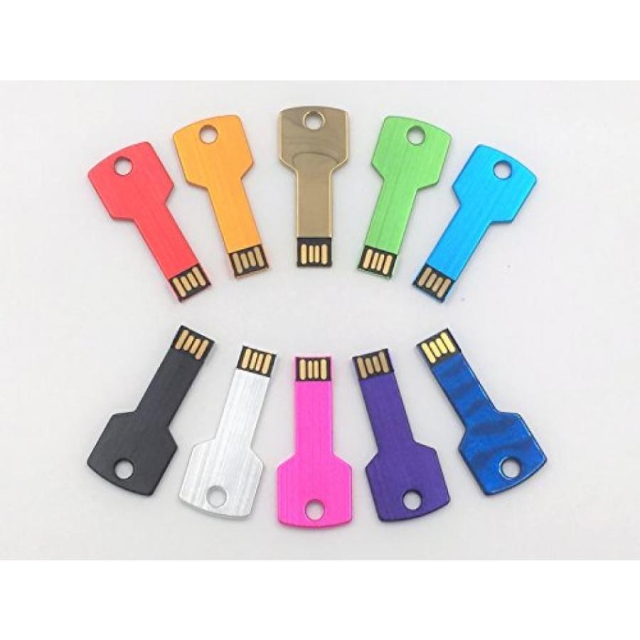 データストレージ Abahub USB Flash Drive 16G, Metal Key Shaped Memory Stick (10 Pack)｜sonicmarin｜04