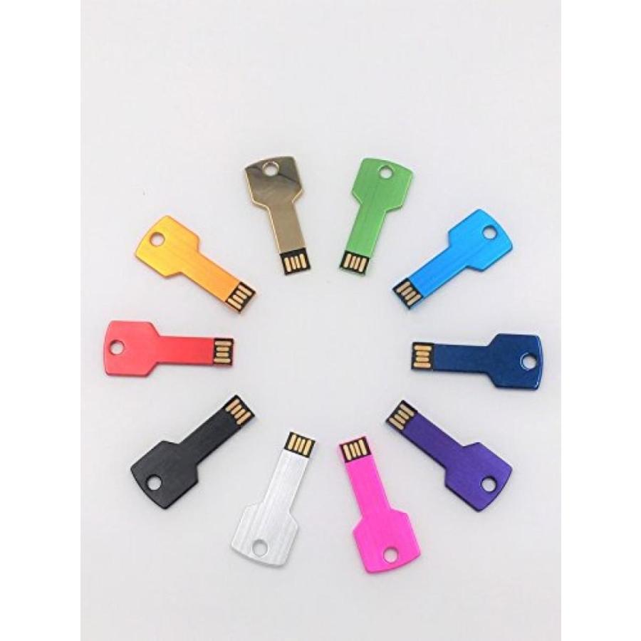 データストレージ Abahub USB Flash Drive 16G, Metal Key Shaped Memory Stick (10 Pack)｜sonicmarin｜06