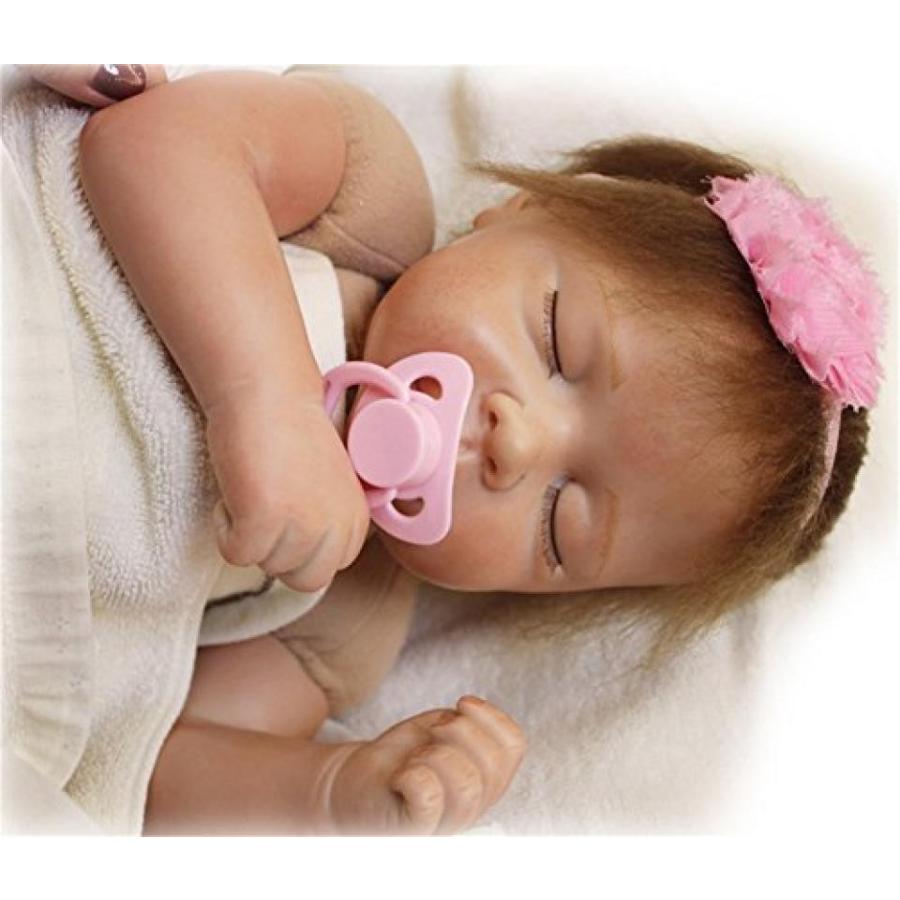 幼児用おもちゃ SanyDoll Reborn Baby Doll Soft Silicone 20inch 50cm