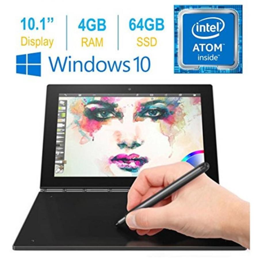 ブルートゥースヘッドホン 2017 Newest Lenovo Yoga Book 10.1" FHD Touch IPS 2-in-1 Convertible Tablet PC, Intel Atom x5-Z8550 1.44GHz, 4GB RAM, 64GB｜sonicmarin