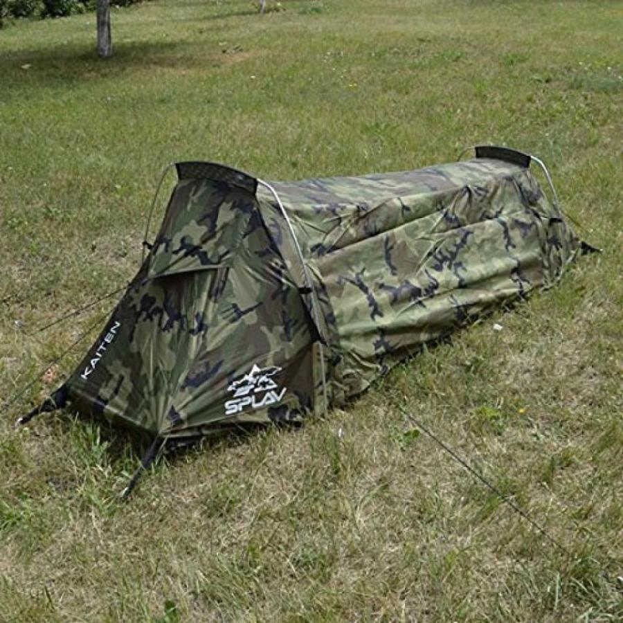 テント Bivouac Tent "Kaiten" 1 Person Woodland Camo Tent Waterproof Wide