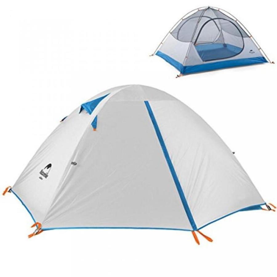 テント Azarxis 1 2 3 Person 3 Season Camping Tent Two Doors Lightweight Waterproof Double Layer Anti-UV Family Backpacking Tent for Hiking