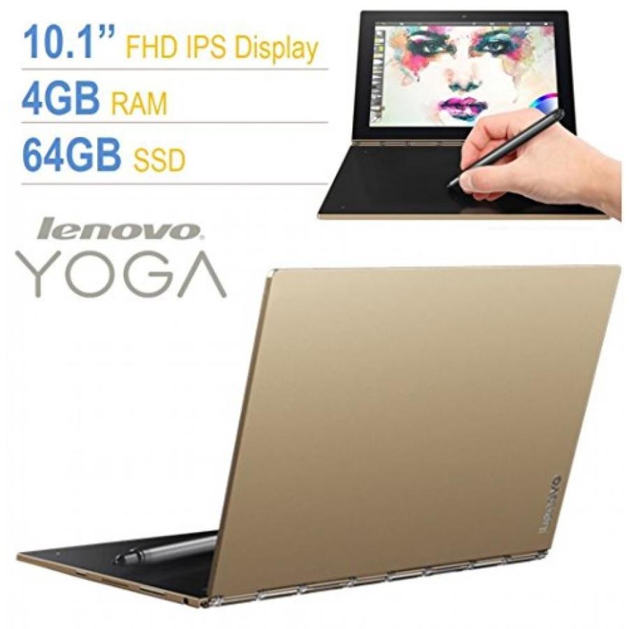 ブルートゥースヘッドホン Lenovo Yoga Book 10.1" Full HD Touchscreen IPS (1920x1200) 2-in-1 Tablet PC, Intel Atom x5-Z8550 Processor, 4GB RAM, 64GB｜sonicmarin