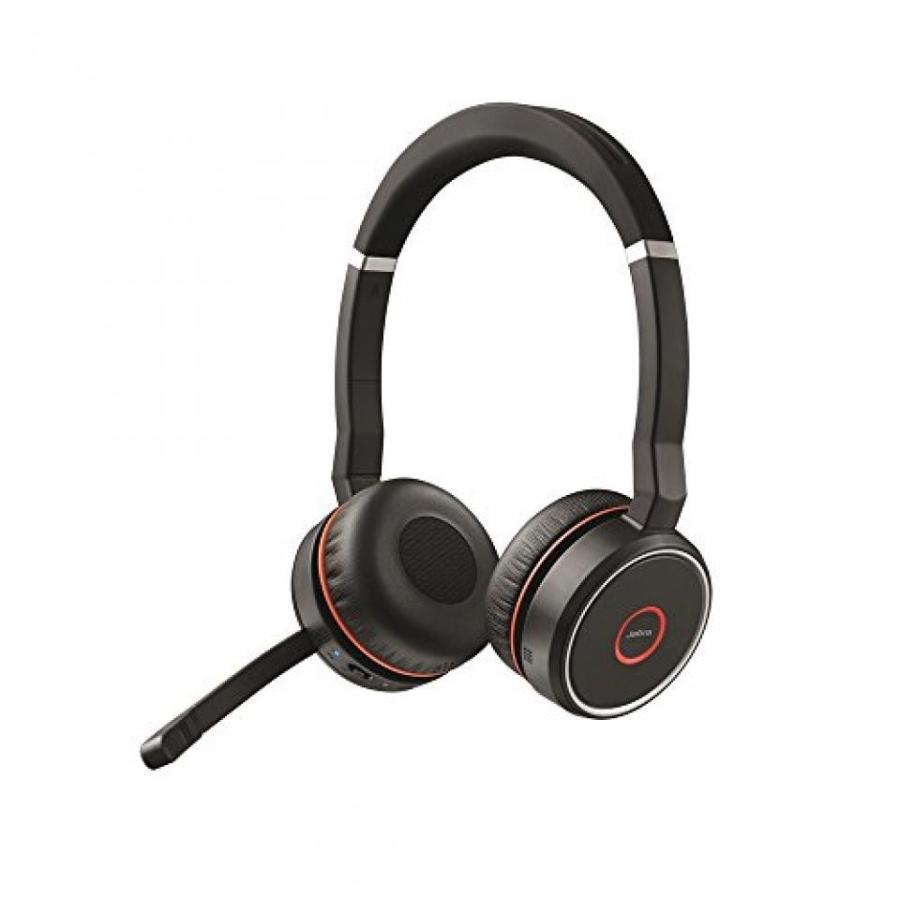 ブルートゥースヘッドホン Jabra Evolve 75 UC Stereo Wireless Bluetooth Headset  Music Headphones Including Link 370 (U.S. Retail Packaging)｜sonicmarin