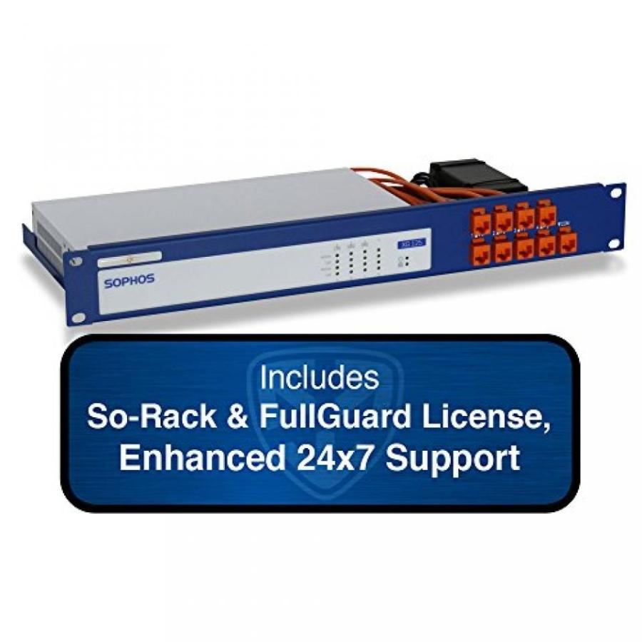 ルータ Sophos SG 125w Wireless Firewall TotalProtect Bundle with 8 GE ports， FullGuard License， Premium 24x7 Support - 1 Year + SoRack