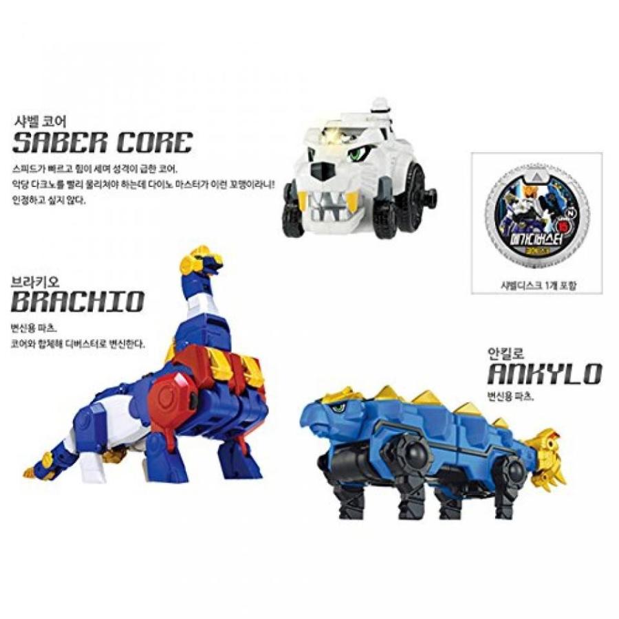 ロボット [TUBAn] Dino Core Mega D-Buster Saber Transforming Robot Toy + Pin Badge 1.7" (KOREA JEDI) Free Gift｜sonicmarin｜05