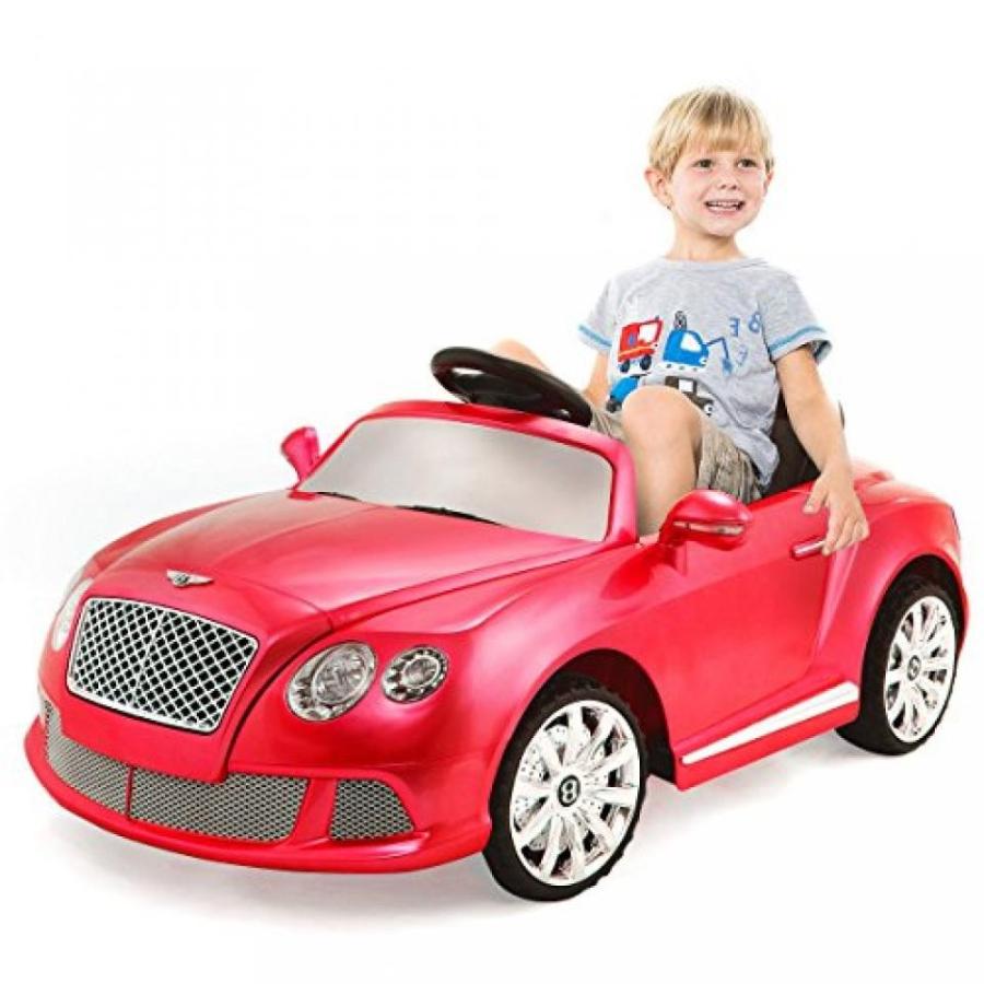 電子おもちゃ New 12V Bentley GTC Kids Ride On Car Electric RC Remote Control wLights MP3 Red