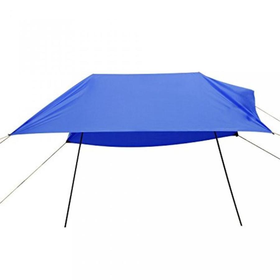 テント Beach Sun Shelter UPF 50+ Protection Tent Portable Sunshade Canopy with Sand Poles - 9.8 x 9.8ft (Blue)｜sonicmarin｜06