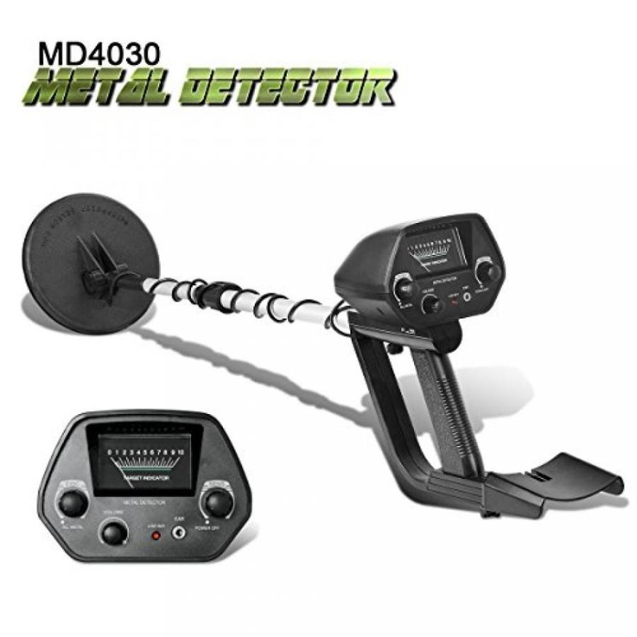 金属探知機 SHUOGOU Metal Detectors MD4030 LCD Display, Waterproof Search Coil with Folding Shovel, Adjustable Stem