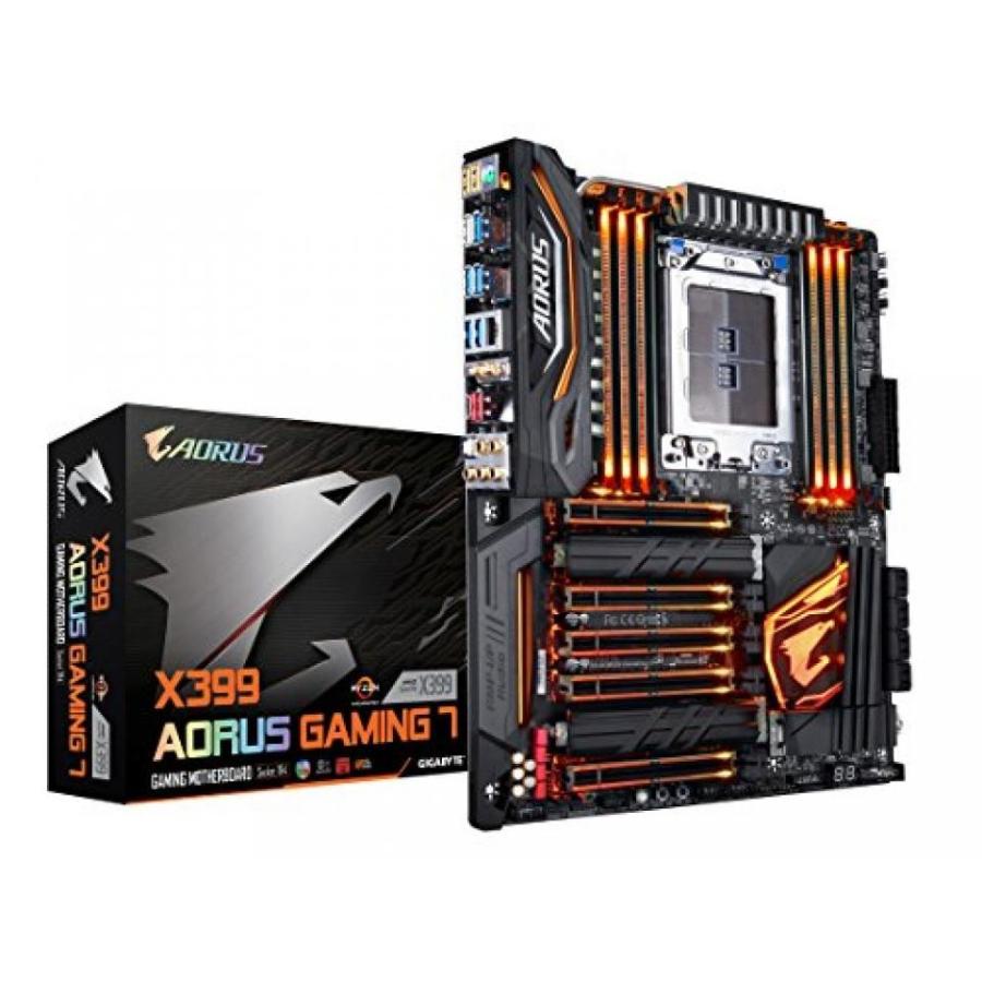 マザーボード GIGABYTE X399 AORUS Gaming 7 (AMD Ryzen ThreadRipper TR4ATX 3x M.2WIFIFront USB 3.1RGB FusionKiller LAN4 Way SLI Motherboard)｜sonicmarin