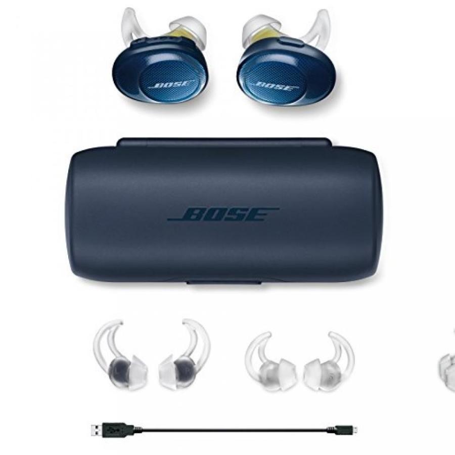 ブルートゥースヘッドホン Bose SoundSport Free Truly Wireless Sport Headphones - Midnight Blue  Citron｜sonicmarin｜04