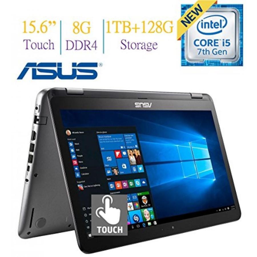 人気ショップ ブルートゥースヘッドホン Newest ASUS 15.6’’ 2-in-1 FHD Touchscreen (1920 x 1080) Display Laptop PC， 7th Gen Intel Core i5-7200 2.5GHz， 8GB DDR4，