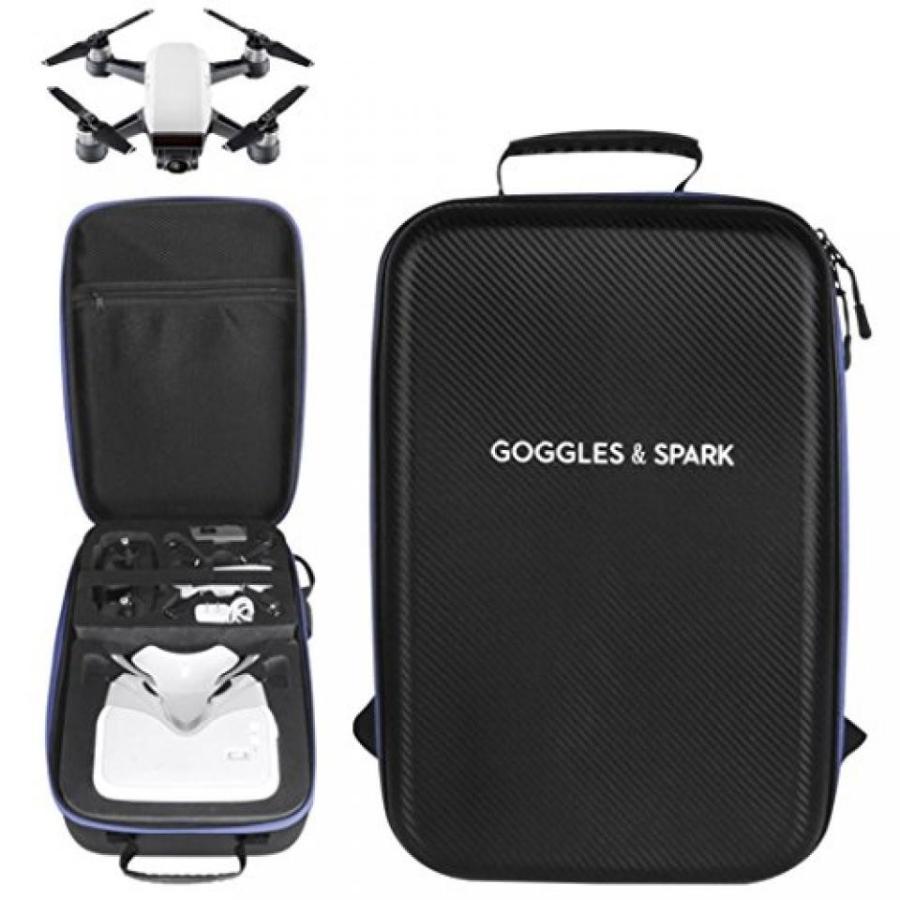 ドローン Case For DJI VR Goggles and DJI Spark Drone, Transer Waterproof Oxford Carrying Bag Storage Bag Backpack (Blue)｜sonicmarin