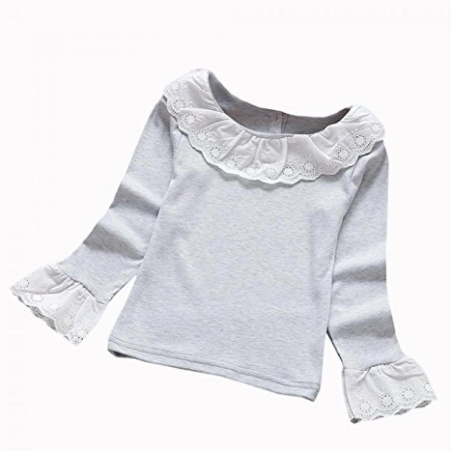 外付け HDD ハードディスク Children Clothing，kaifongfu Ruffled T-Shirts Lace Tops Blouse