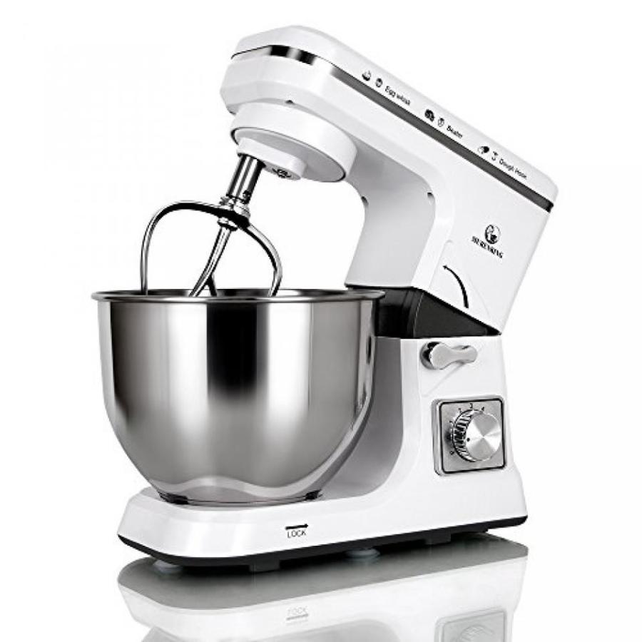 【値下げ】 ミキサー MURENKING Stand Mixer MK36 500W 5-Qt 6-Speed Tilt-Head Kitchen Food Mixer with Accessories (White) 【1487042327】(53835円)