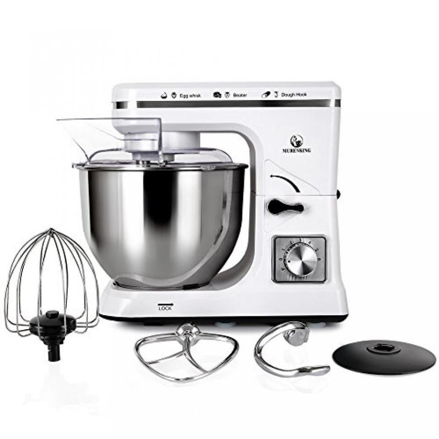 【値下げ】 ミキサー MURENKING Stand Mixer MK36 500W 5-Qt 6-Speed Tilt-Head Kitchen Food Mixer with Accessories (White) 【1487042327】(53835円)