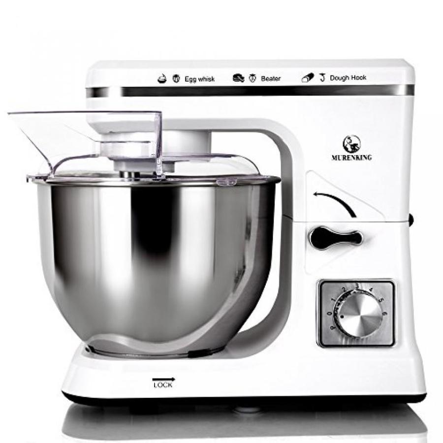 【値下げ】 ミキサー MURENKING Stand Mixer MK36 500W 5-Qt 6-Speed Tilt-Head Kitchen Food Mixer with Accessories (White) 【1487042327】(53835円)