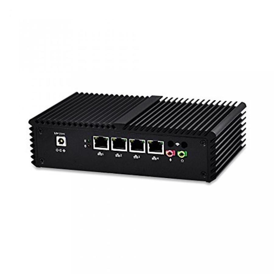 PC パソコン Fanless pc Router Qotom-Q330G4 2G ram 16G SSD 300M WIFI 4th Generation Intel Core i3-4005U£¬1.7GHz 4Lan ports 2usb Fanless slim pc｜sonicmarin