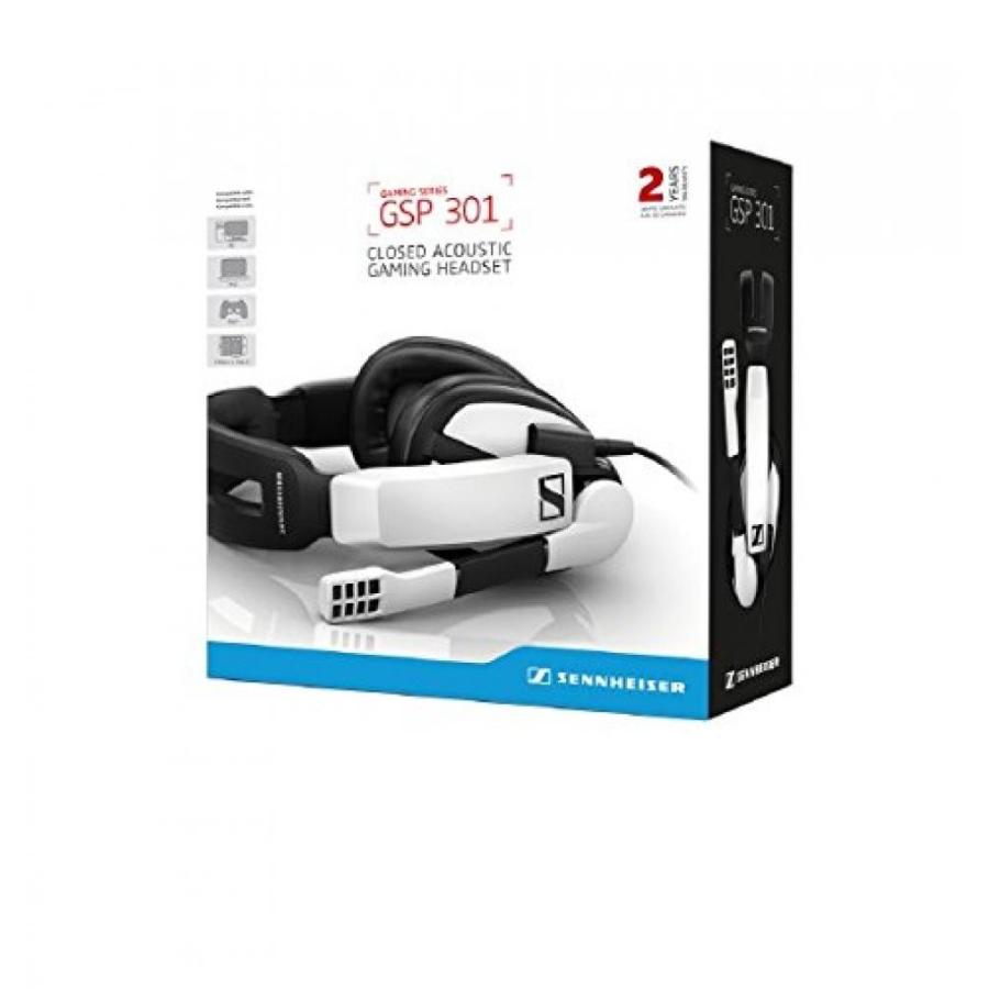 ヘッドセット Sennheiser GSP 301 Closed Back Gaming Headset for PC, Mac, PS4 and Xbox One, black and White｜sonicmarin｜02