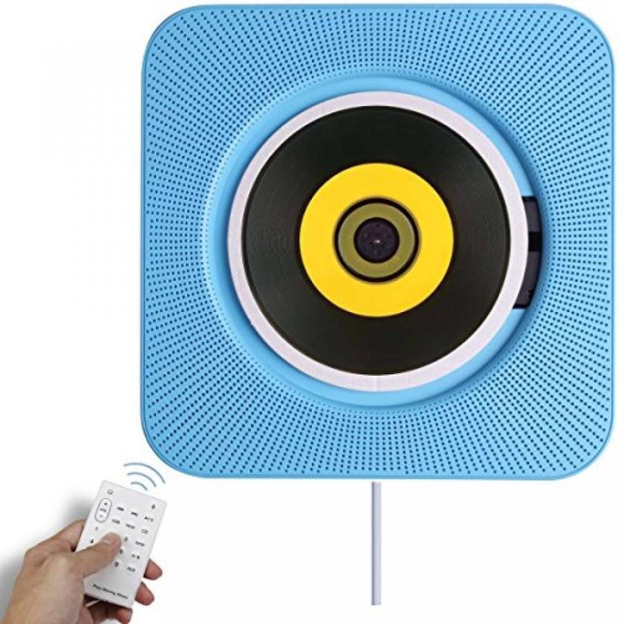 ブルートゥースヘッドホン Bluetooth CD Player Speaker Wall Mountable Portable Home Audio Boombox with Remote Control FM Radio Built-in HiFi Speakers