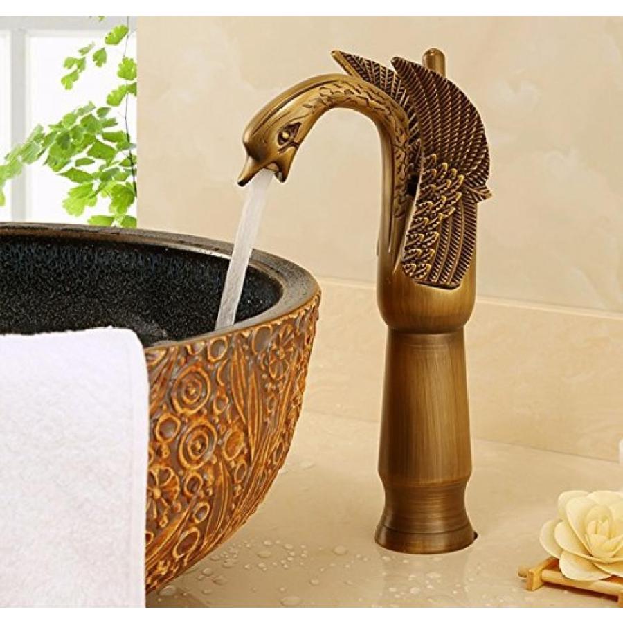 ミキサー AWXJX Copper Hot and Cold Washing The Face Single Hole Mixer Sink Faucet