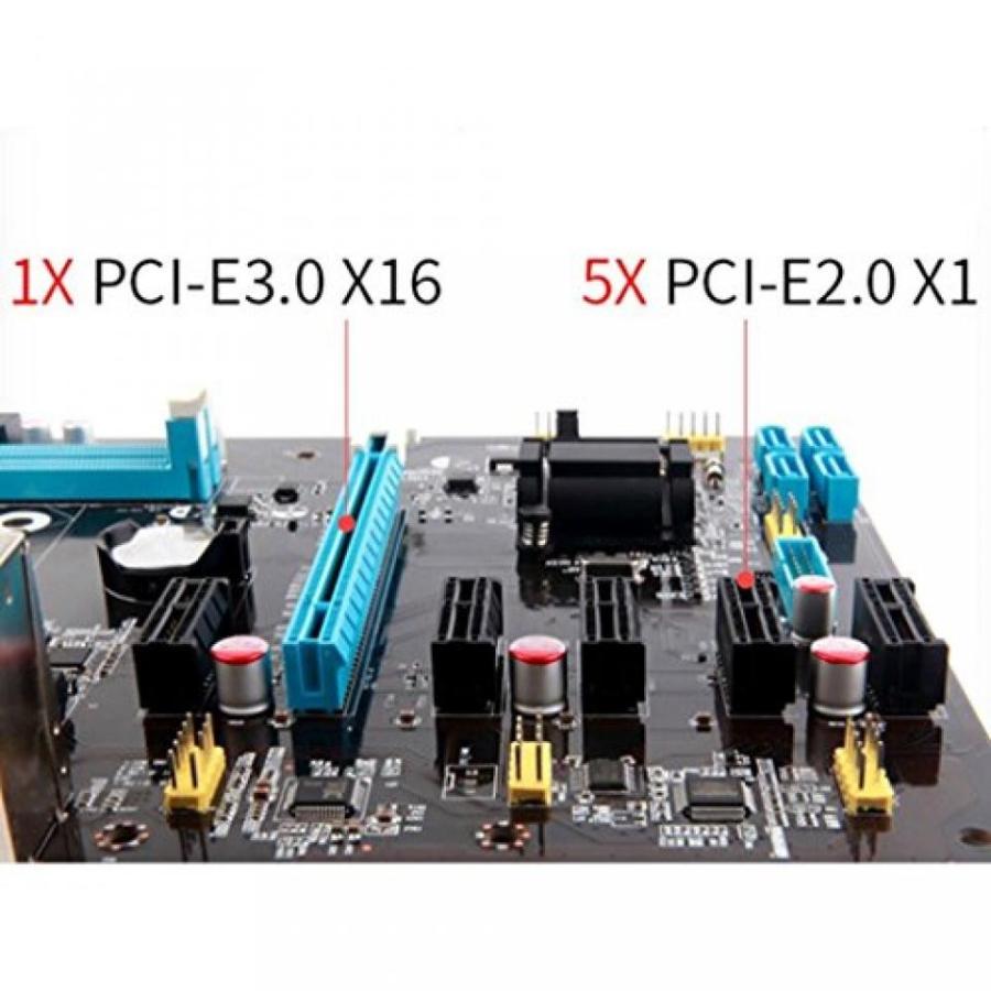 マザーボード MonkeyJack LGA1150 Intel 2x DDR3 Motherboard for Bitcoin Mining  Supports 6GPU Stable