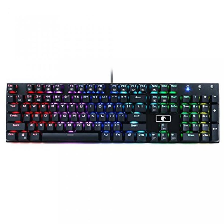 ゲーミングPC Z-88 Programable RGB Backlit Water-Proof Mechanical Gaming Keyboard with 104 Keys Anti-Ghost keys, Brown Switches, Black｜sonicmarin