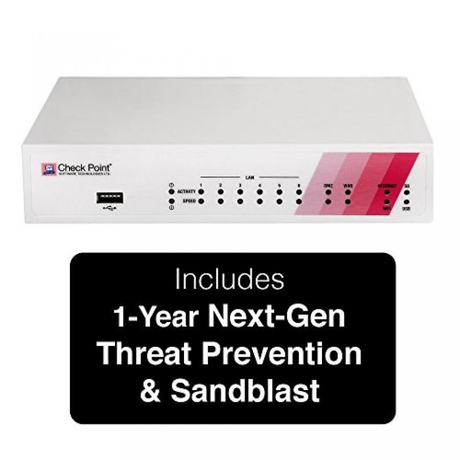 ルータ Check Point 750 Next Generation Threat Prevention & SandBlast (NGTX) Appliance， Wired - Includes 1 Year Standard Support