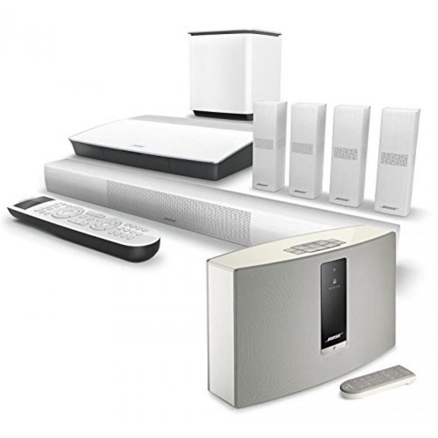 ホームシアター Bose Lifestyle 650 Home Entertainment System, White, with SoundTouch 20 Series III Wireless Bluetooth Speaker, White｜sonicmarin