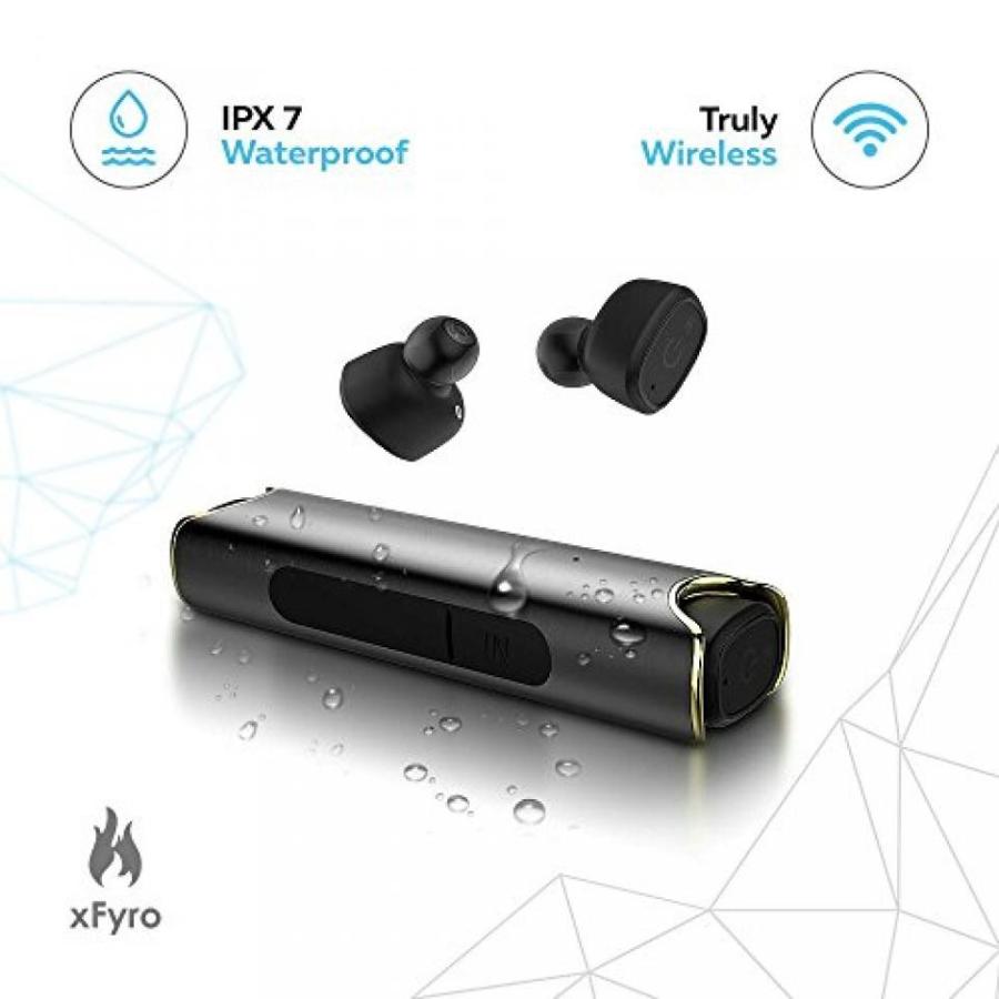 ブルートゥースヘッドホン Wireless Earbuds xFyro xS2 Best Bluetooth Headphones with Microphone IPX7 Waterproof Sweatproof Sports Earphones with Stereo
