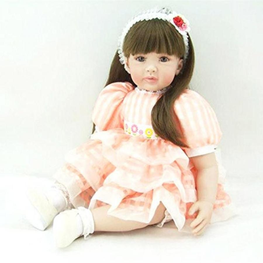 幼児用おもちゃ Pursue Baby Soft Vinyl Life Like Poseable Princess Doll with Long Hair, 24 Inch Realistic Weighted Toddler Doll with Matching Outfits｜sonicmarin｜04