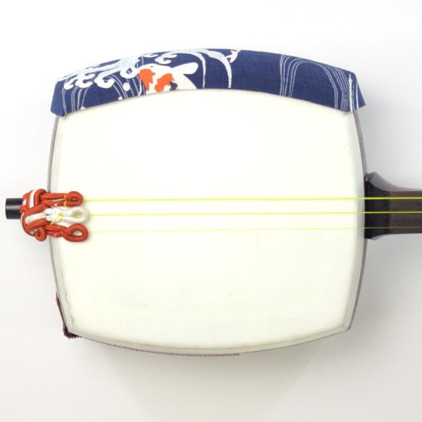 三味線胴掛 中棹 民謡三味線用 胴掛ヒモ付06 和楽器生活オリジナル