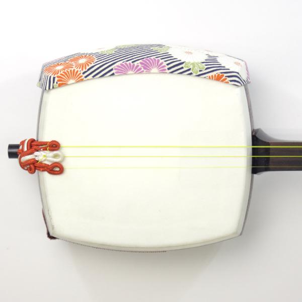 三味線胴掛 中棹 民謡三味線用 胴掛ヒモ付21 和楽器生活オリジナル