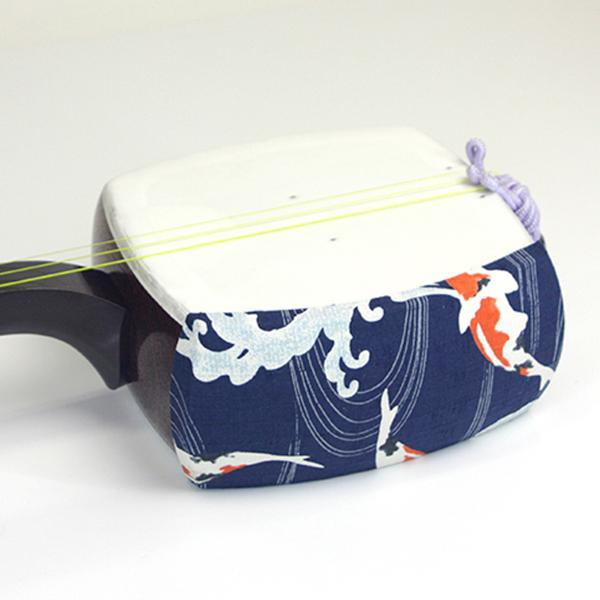 三味線胴掛 細棹三味線 長唄三味線用11 胴掛ヒモ付 和楽器生活