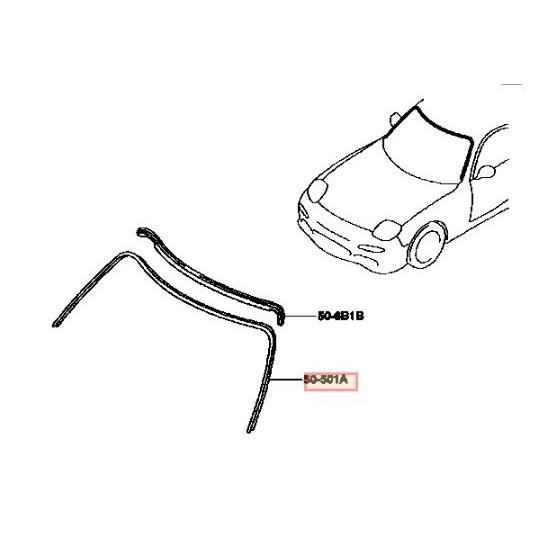 ★ マツダ 純正 新品   FD3S RX-7 フロントウィンドウ モール フロントガラス フロント ウィンドーUP モール | 