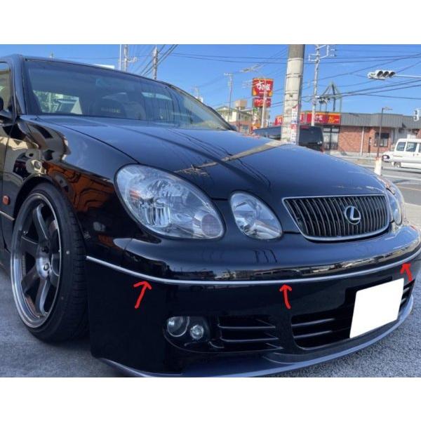新品　JZS 160系 アリスト　純正バンパーメッキモール 1台分　前後バンパー ☆ トヨタ 純正 新品 JZS160 JZS161 アリスト フロント バンパーモール