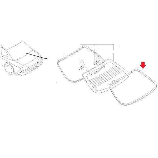 ★ 日産 純正 新品  □超希少品！ ■廃盤！ S15 シルビア リアウィンドウモール リアガラスモール リア ウインドウ モール | 