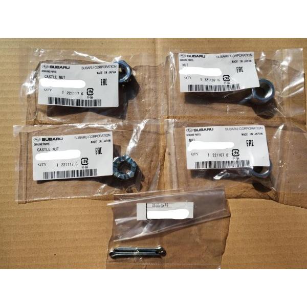 ☆スバル純正新品☆希少！湾曲タイロッドエンド左右セット 新品ナット