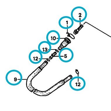 ★ ホンダ  純正 新品 AF34 AF35 ライブディオ Dio オイルホース オイルタンクホース オイルチューブ オイルライン ゴム | 