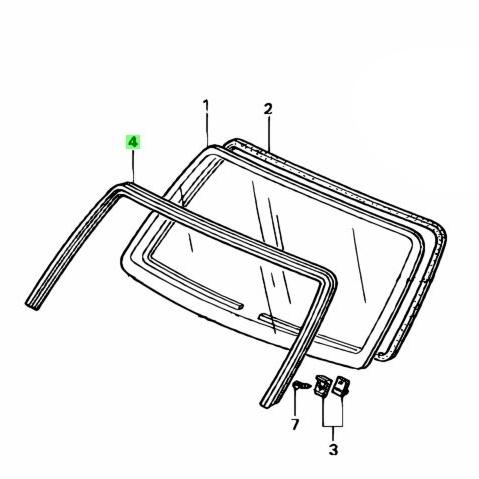 ☆ ホンダ 純正 新品 EK2 EK3 EK4 EK9 シビック フロントガラス モール