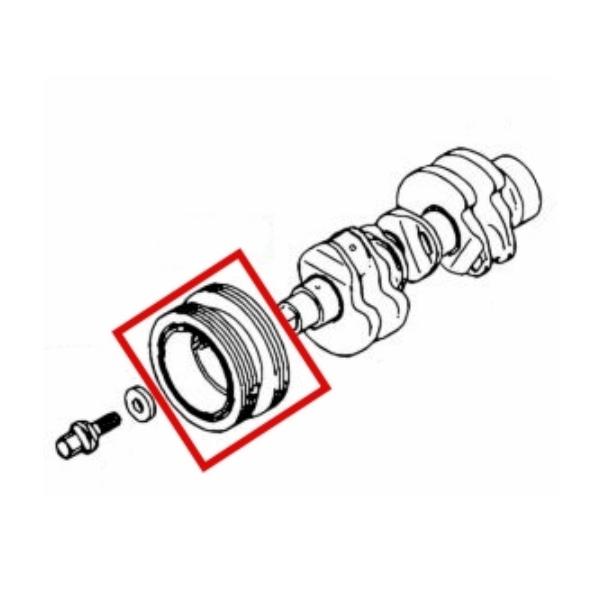 三菱 純正 新品 U61V ミニキャブ クランクプーリー Crank Pulley